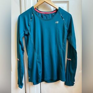New Balance NB Ice Turquoise Lightweight Long Sleeve Shirt